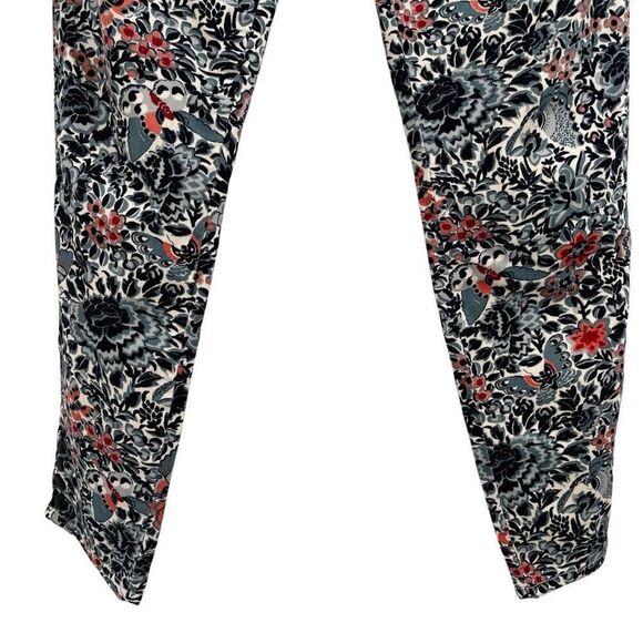 Tory Burch Emmy Ankle Floral Butterfly Print Jeans Blue/Black/Pink Size 29 - Picture 5 of 9